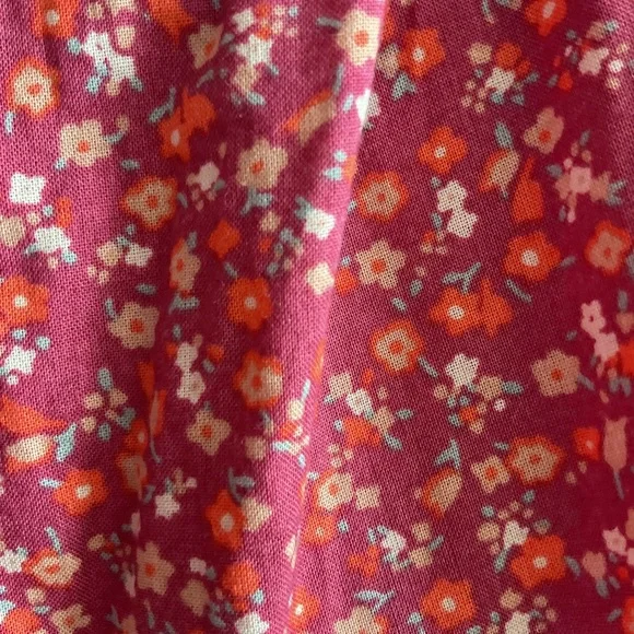 American Eagle Pink Ditsy Flowers Strapless Dress - Picture 8 of 13